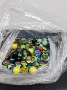 Large Bundle  Lot  Mixed Marbles Various Colours Designs - Picture 1 of 4