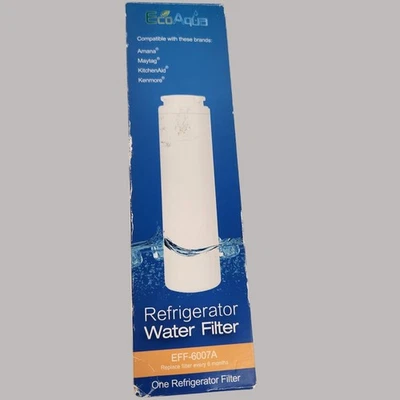 Водяной фильтр для холодильника Ecoaqua Eff-6007a использовать Amana Maytag Kitchenaid Kenmore - Изображение 1 из 4