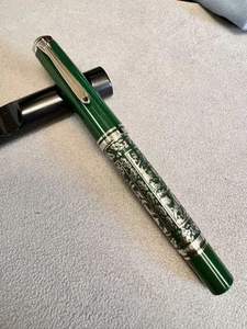 PELIKAN SILVER FOUNTAIN PEN PF-M NIB BRAND NEW UNUSED RARE LIMITED EDITION - Picture 1 of 13