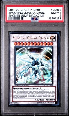 PSA 8 Shooting Quasar Dragon JUMP-EN055 Shonen Jump Magazine 2011 Yugioh Promo - Image 1 of 2
