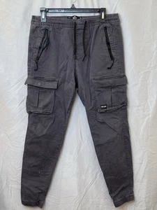 Hollister Twill Cargo Pant Size M Skinny Jogger Dark Grey ~30" Bangladesh - Picture 1 of 10