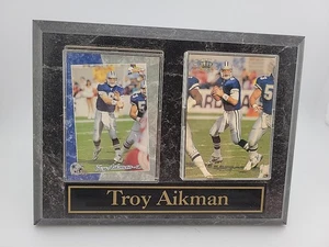 1993/94 Troy Aikman NFL Player 2 Pacific Cards Plaque Dallas Cowboys QB 6"X 8" - Picture 1 of 9