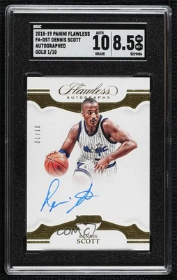 Panini Flawless Gold 2018-19/10 Dennis Scott #FA-DST SGC 8,5 automático Foto 1 de 2