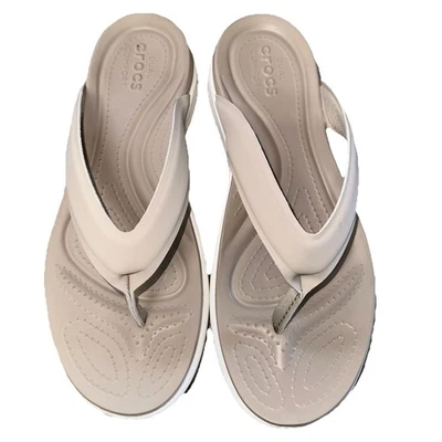 Women’s Crocs Capri V Women's Sporty Flip flop sandals Cobblestone US Size 9 - Image 1 of 4