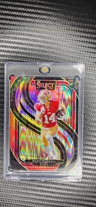 2024 Panini Select Ricky Pearsall Red Shock Prizm Rookie - Picture 1 of 2
