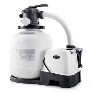 Intex 2.650 GPH 16" Krystal Clear Salzwassersystem und Sandfilterpumpe - Bild 1 von 9