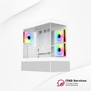 DIYPC ARGB-N5-BK WHITE USB3.0/Type C ATX Mid Tower Gaming PC Case - Picture 1 of 1