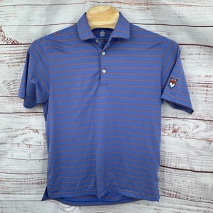Camisa polo de golf Turtleson para hombre a rayas medianas Fox Den Golf Club Tour Performance - Imagen 1 de 7