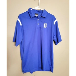Men's Nike Golf Dri Fit Blue Polo Collared T Shirt Size Medium - Picture 1 of 5