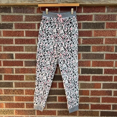 Pantalones de piel de sherpa de guepardo gris y rosa BCBG para niñas Foto 1 de 3
