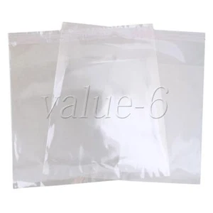 500pcs Square CD Plastic Sleeves Ziplock Bags Case Covers Transparent Color - Afbeelding 1 van 6