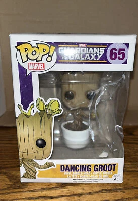 Funko Pop Marvel Guardian Of The Galaxy DANCING GROOT # 65 - New in Box - Image 1 of 4