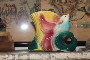 Vintage MCM American Bisque  Birds of Paradise  Planter - Picture 1 of 4