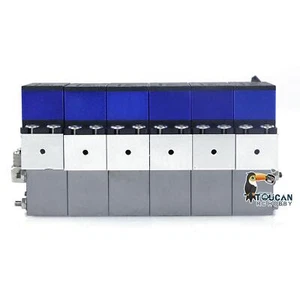 Hydraulische Richtungssteuerung 6CH Ventil für HUINA 1/14 K970 RC Bagger Modell - Bild 1 von 11