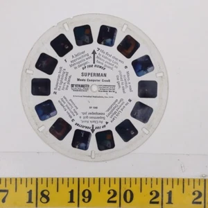 Superman Computer Crook View-Master Single Reel Sawyer's Inc. Vintage DC Comics - Photo 1/2