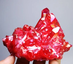 211g Light Colorful Aura Quartz Crystal Titanium Bismuth Silicon Cluster Rainbow - Picture 1 of 12