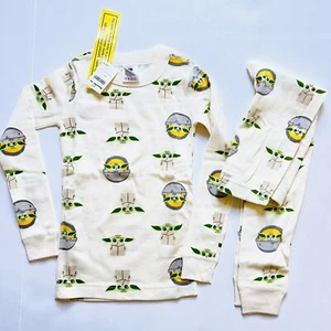 Hanna Andersson NWT Star Wars Mandalorian Baby Yoda the child pajamas 110 5 - Picture 1 of 4