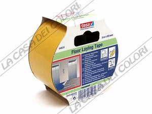TESA FLOOR LAYING TAPE - UNIVERSAL DOPPELSEITIGES KLEBEBAND AUS PVC - 50mm x 5m - Bild 1 von 1