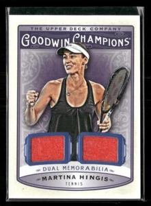 2019 Upper Deck Goodwin Champions #M2-MH Martina Hingis Memorabilia Dual Swatch - Picture 1 of 2