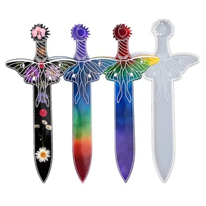 DIY Epoxy Resin Silicone Molds Sword Shaped Mould Casting Making Craft Tool - Picture 1 of 6