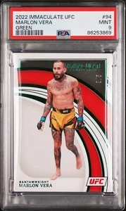 2022 Panini UFC Immaculate Marlon Chito Vera #94 Emerald Green 3/5 PSA 9 POP 1!! - Picture 1 of 2