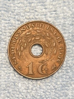 Indias Orientales Neerlandesas - 1 centavo 1936 Foto 1 de 2