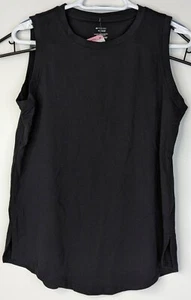Member’s Mark Ladies Black Perforated Active Tank – Everyday Curved Hem Size S - Picture 1 of 5