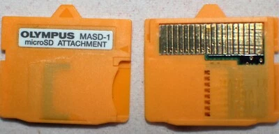 OLYMPUS XD Picture Card Adapter+128MB MicroSDHC Memory Card - Image 1 of 2