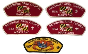 Baltimore Area Council MD Lot of 5 Mint CSP Patches (SA127) - Picture 1 of 2