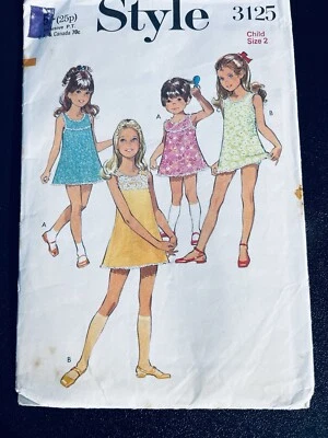 Vintage 1971 Style 3125 EASY Cute Toddler Petticoat and Panties Age 2 UNCUT - Image 1 of 2