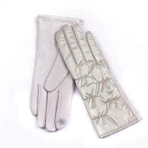 Women Puffer Gloves | Elegant Cotton Fleece Winter Warm Thermal Touchscreen - Picture 1 of 49
