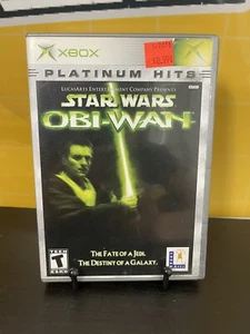 Star Wars: Obi-Wan (Microsoft Xbox, 2001) CIB completo di manuale e scheda di registrazione TESTATO - Foto 1 di 3