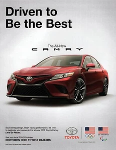 Toyota Camry 2018 anuncio impreso en color original - Imagen 1 de 1