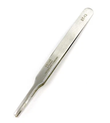 Original Vetus Tweezers Fine Straight Tip Eyelash Eyebrow Extension Tool ST-13 - Image 1 of 4