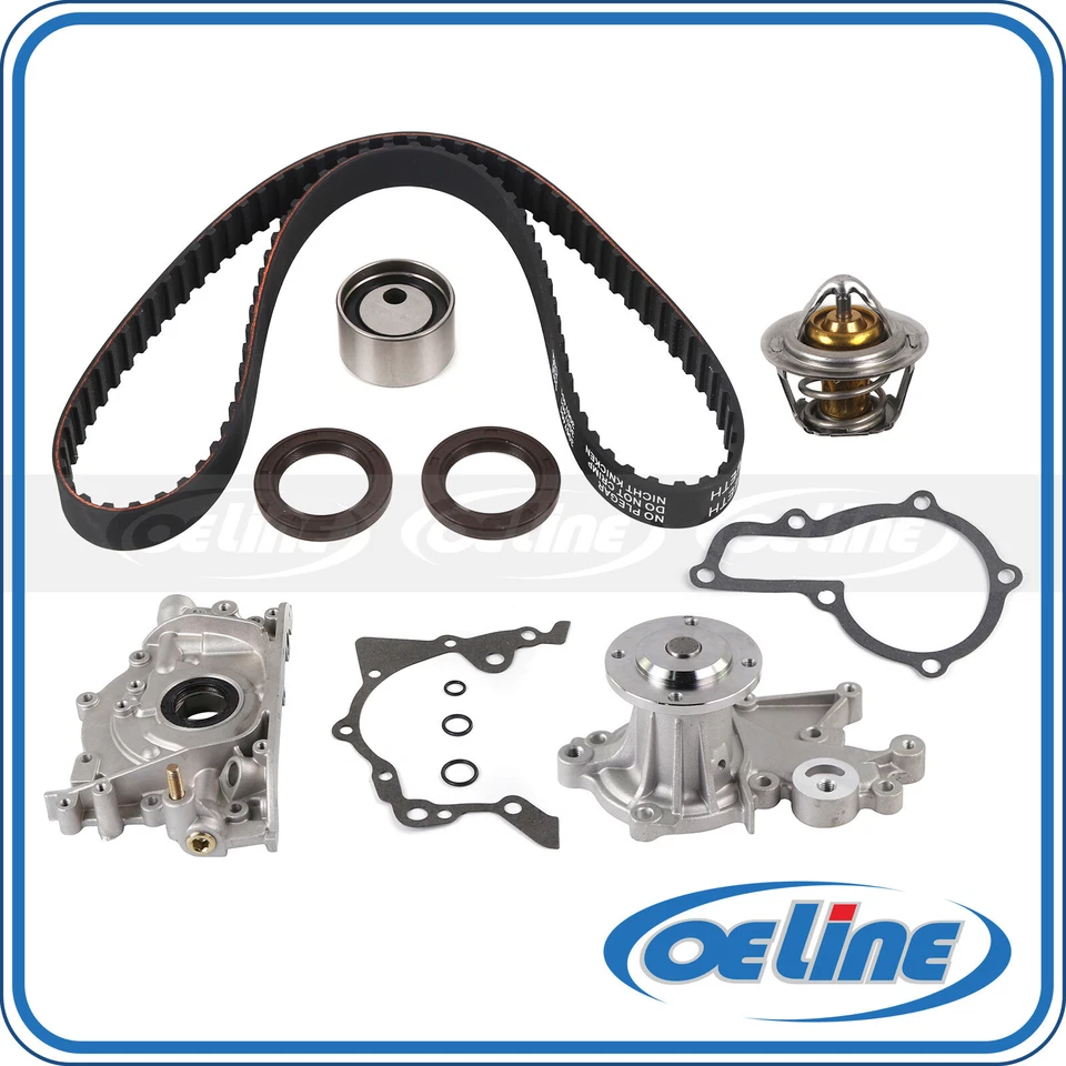 Timing Belt Kit Oil Water Pump Thermostat for 1989-05/1993 Geo Metro 1.0L - Image 1 of 4