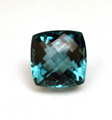 Natural Mozambique Green Tourmaline 18.95 Ct Cushion Cut Loose Gemstone TREATED - Image 1 of 4