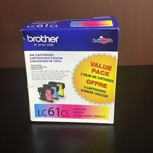 Genuine Brother LC613PKS Cyan/Magenta/Yellow Standard Yield Ink Cartridge, 3PK - Picture 1 of 7
