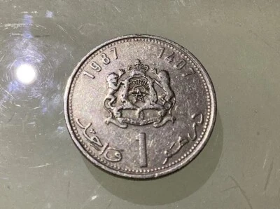Morocco 1 Dirham 1987 Circulated - Image 1 of 2