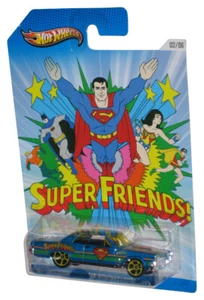 Hot Wheels Superman Super Friends '65 Pontiac GTO (2012) Blue Die-Cast Toy Car 2 - Picture 1 of 1