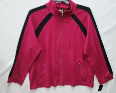 Chaqueta Rafaella Mujer Cremallera Frontal Talla 3X Malla Atlética Nueva Con Etiquetas Foto 1 de 4