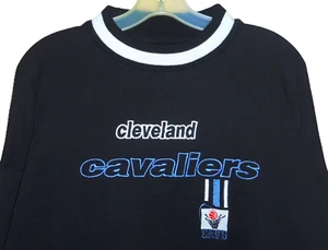 NUEVA SUDADERA ATLÉTICA VINTAGE AÑOS 90 CLEVELAND CAVS CAVALIERS NBA LOGO/XL RARA! - Imagen 1 de 3
