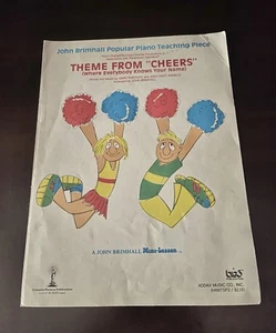 1986 Theme From Cheers John Brimhall Popular Piano Teaching Sheet Music RARE - Picture 1 of 7