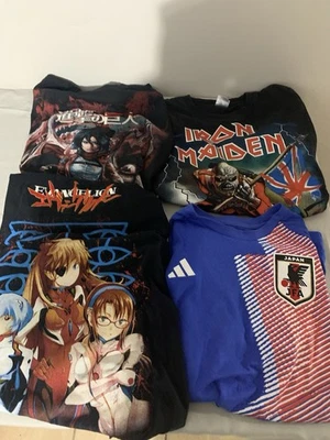 复古 T 恤套装 动漫、铁娘子、福音、攻击泰坦 — 第 1/4 张图片