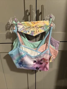 Sweet'n Sassy- Girls Seamless Bra Multicolored Four Pack- Size 10/12 - Picture 1 of 14