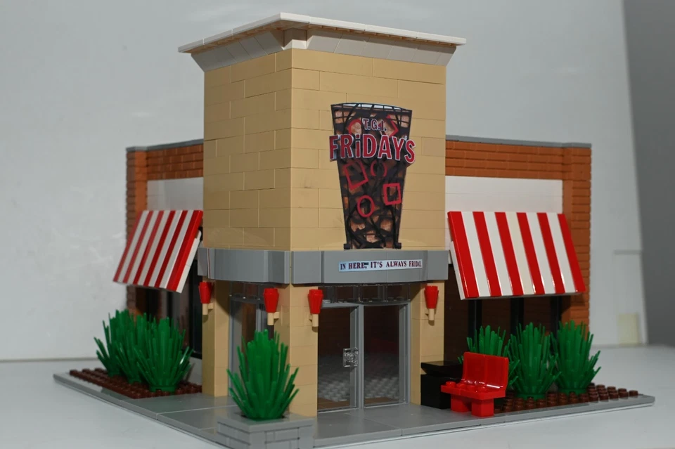 Custom TGI Fridays Restaurant City Custom Model Built compatible with LEGO® - Image 1 of 3