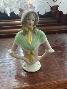 Vintage, Ceramic, Pin Cushion, Half Doll - Picture 1 of 6