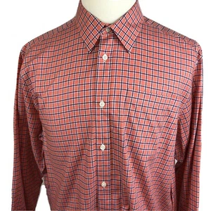 Camisa Eddie Bauer Calce Clásico Para Hombres XL Manga Larga Botón Frontal Púrpura Melocotón - Imagen 1 de 5