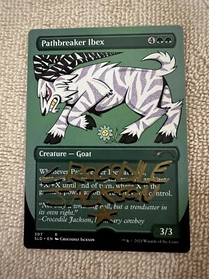 MTG Magic Pathbreaker Ibex x1 Signed Proof Secret Lair SLD Crocodile Jackson - Image 1 of 2