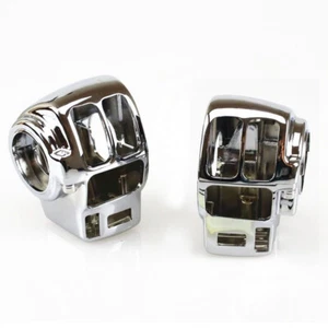 Cubierta de carcasa de interruptor cromada para Harley Electra Glide FLHTCU/I Road Glide FLTR/I - Imagen 1 de 5