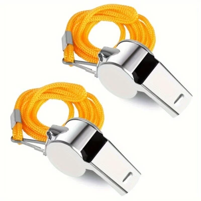 2pk Sports Whistle with Lanyard PE School Referee Football Whistle for Outdoor - Image 1 of 4